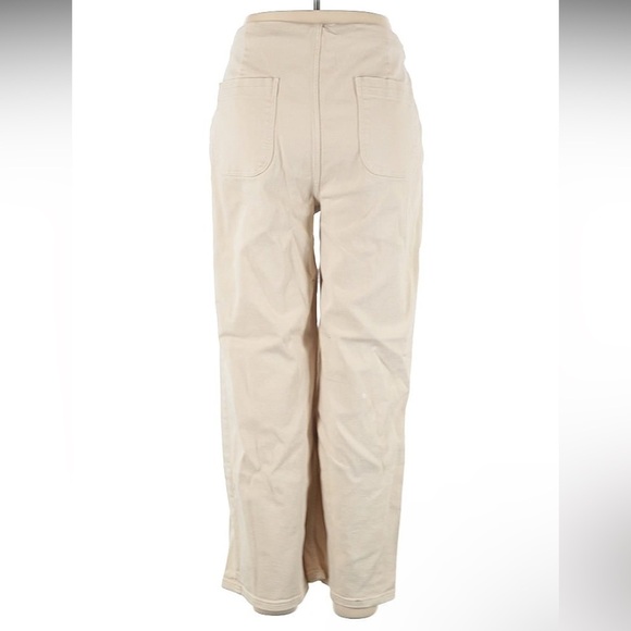 🆕 OPHELIA ROE Khaki Jeans with bonze button detail Brand New with Tags - Picture 2 of 2